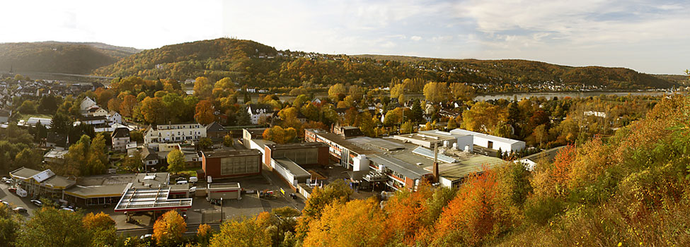Blick auf das Areal der Firma Rabenhorst
