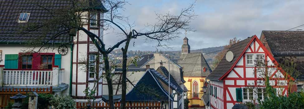 Scheurener Dom und Fachwerkhäuser