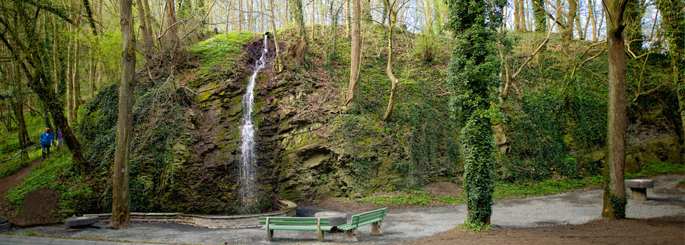 Wasserfall Hähnerbach im Frühling